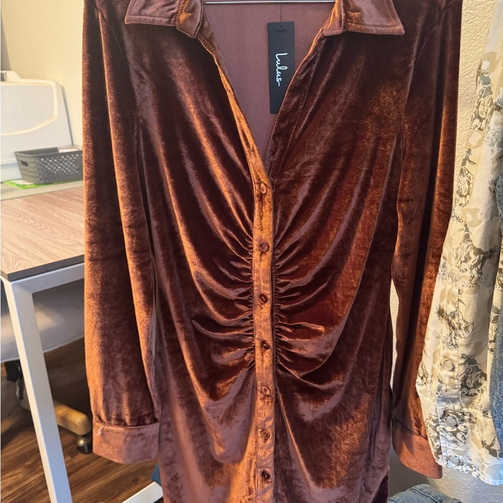 Lulus Velvet Women's Dress